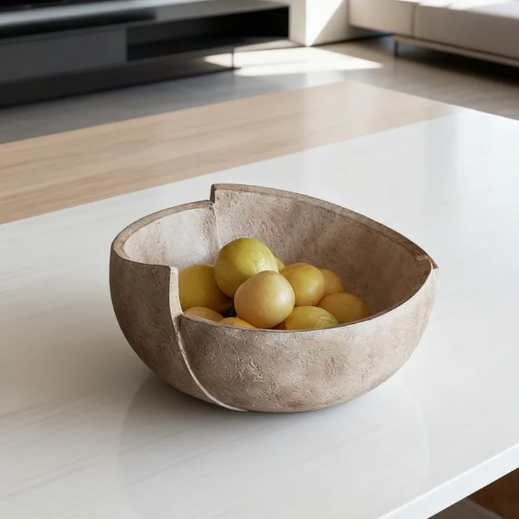 Wabi Stillwind retro old fruit plate ornament model house sales office entrance restaurant desktop decoration storage