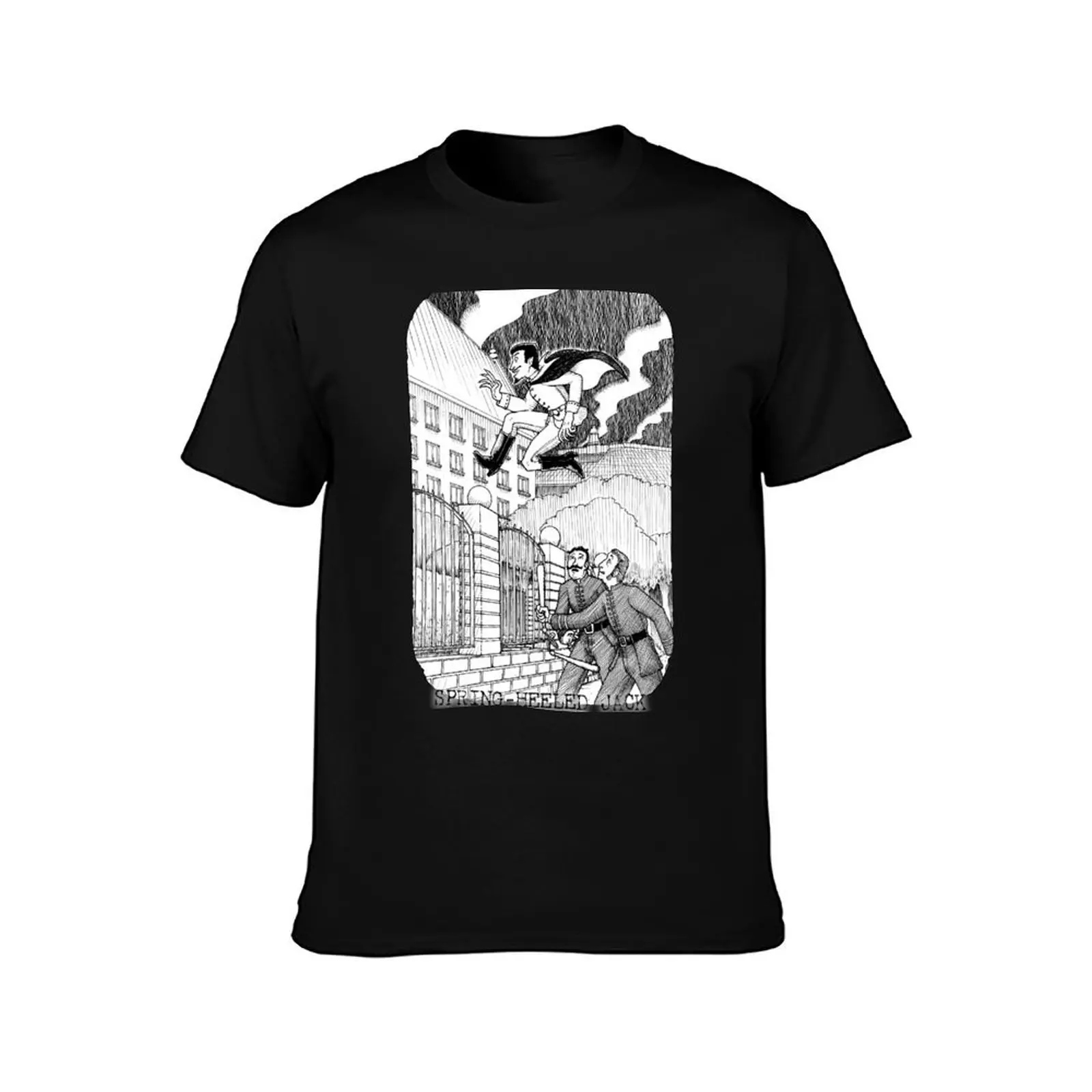 Spring-Heeled Jack T-Shirt Sporty Breathable Short Sleeve T-Shirt