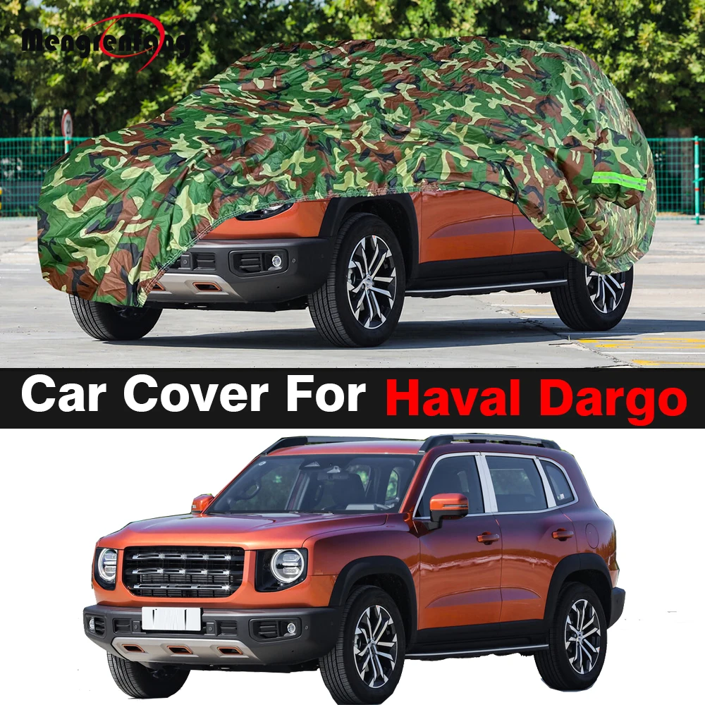 

Full Camouflage Car Cover Waterproof Sun Snow Rain Wind Resistant Cover For Haval Big Dog H-Dog Dargo X 2020 2021 2022 2023