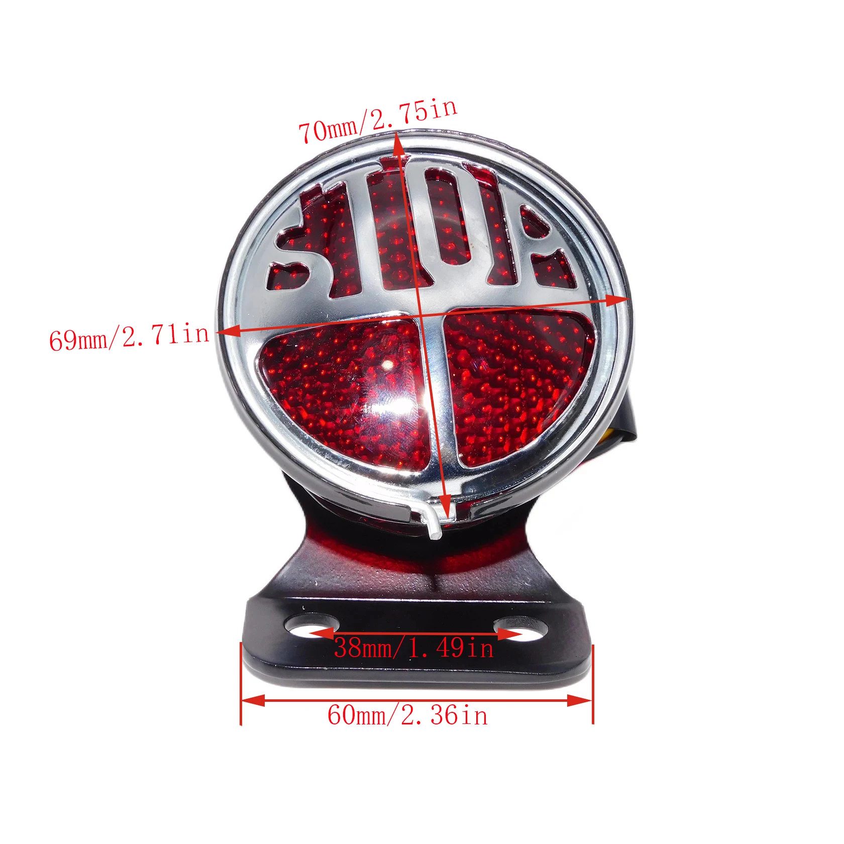 Motorcycle Retro Brake Taillight Rear Stop Light Tail Lamp For Harley Touring Dyna Softail XL883 Chopper Bobber Cafe Racer