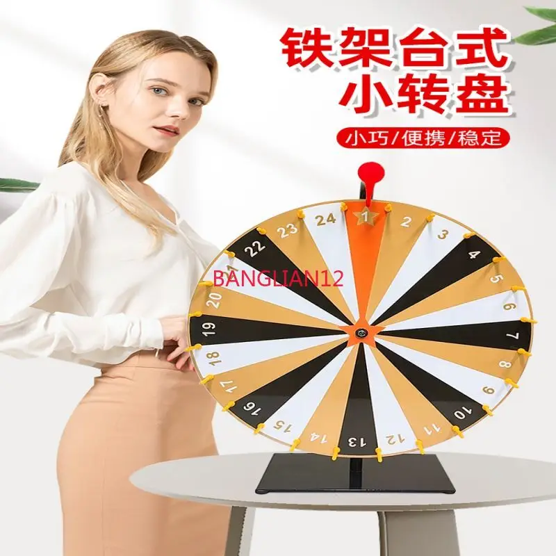 Prize Wheel Spinner - Lucky Draw Turntable for Games & Teaching, Creative Desktop Roulette for Events & Activities