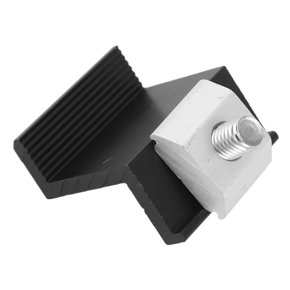 12pcs Lightweight Solar Panel End Clamp Durable Practical Photovoltaic Z Bracket Solar Mounting Bracket For Off-Grid System
