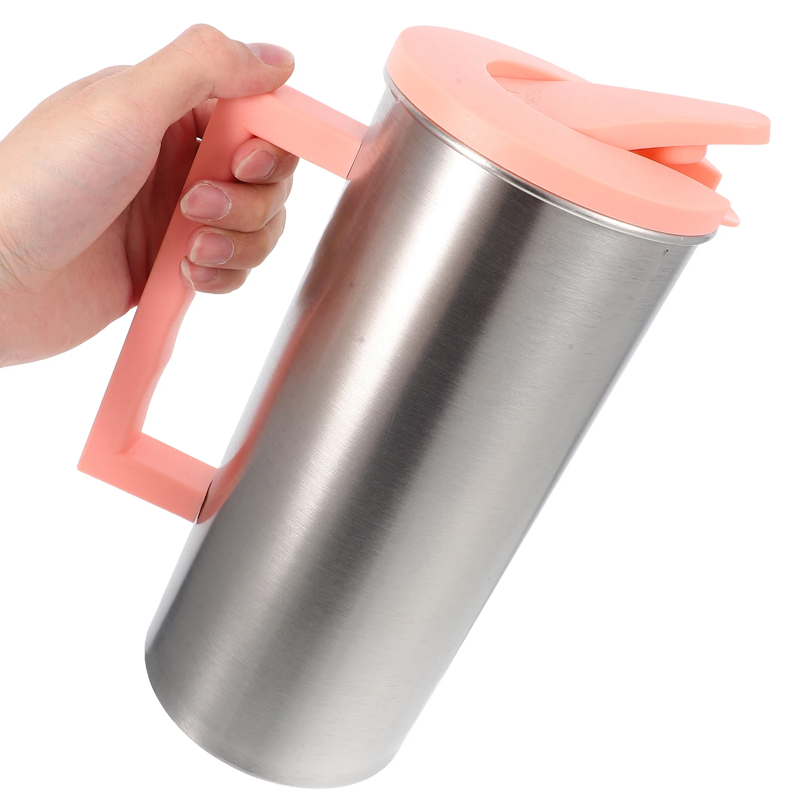

1pc Stainless Steel Water Pitcher Lightweight Home Use Hot Cold Beverages Juice Pot Krug Glasflasche Bottle Scale