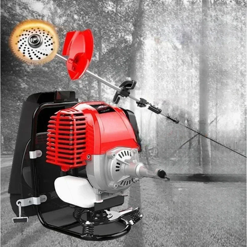 

Lawn mower four stroke backpack small multifunctional garden weeding and loosening machine