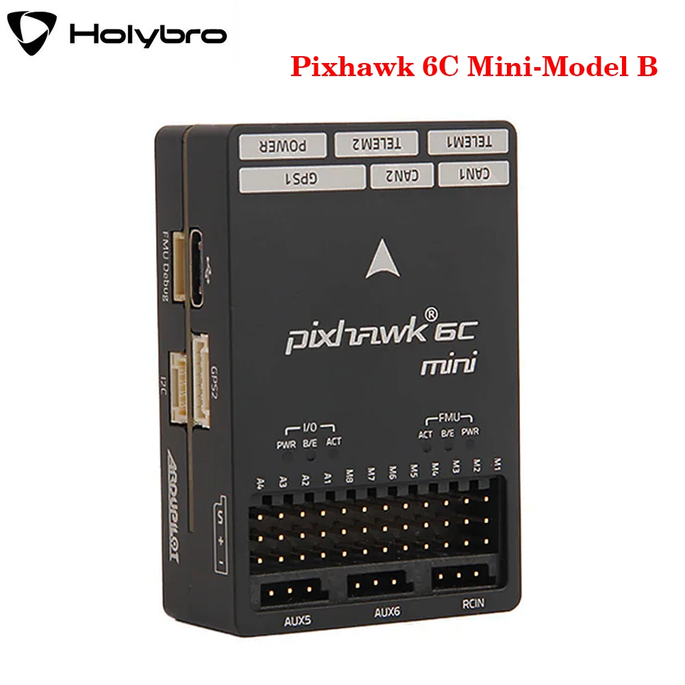 

Holybro Pixhawk 6C Mini-Model B Flight Controller STM32H743 With PM02 V3 / PM06 Power Module and M9N / M10 GPS for RC FPV Drone