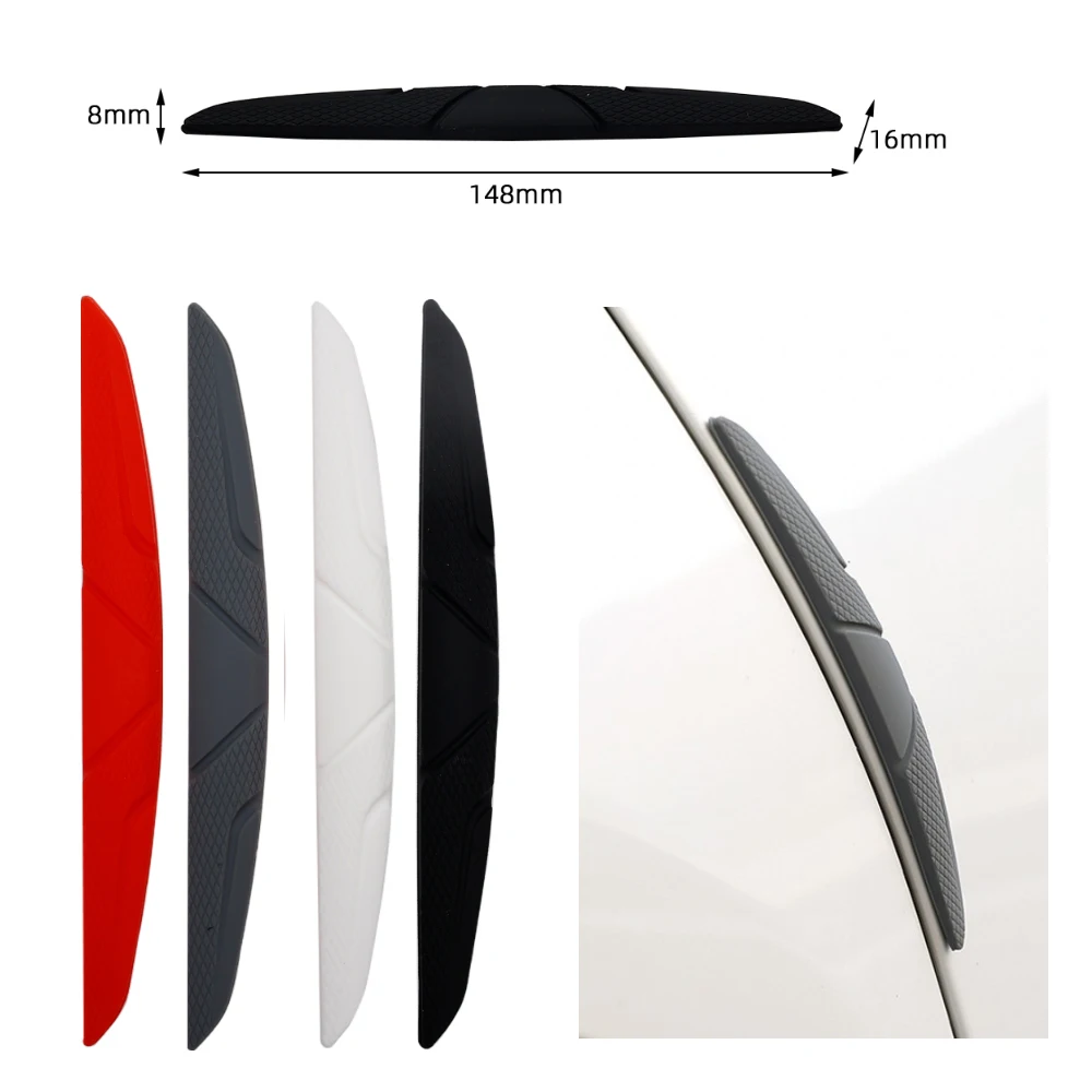 Silicone Car Door Bumper Protector Strip Guard Corner Protection Strips Scratch Protector Blade Anti-collision Auto Accessories