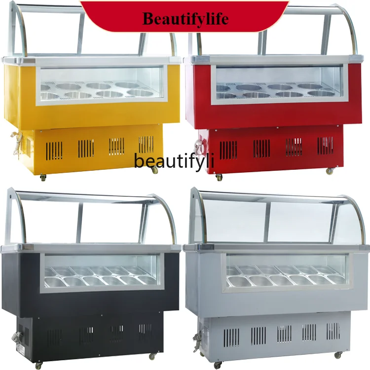 

E132 Display cabinet Ice cream cabinet Commercial hard ice, ice cream cabinet Freezer ice cream