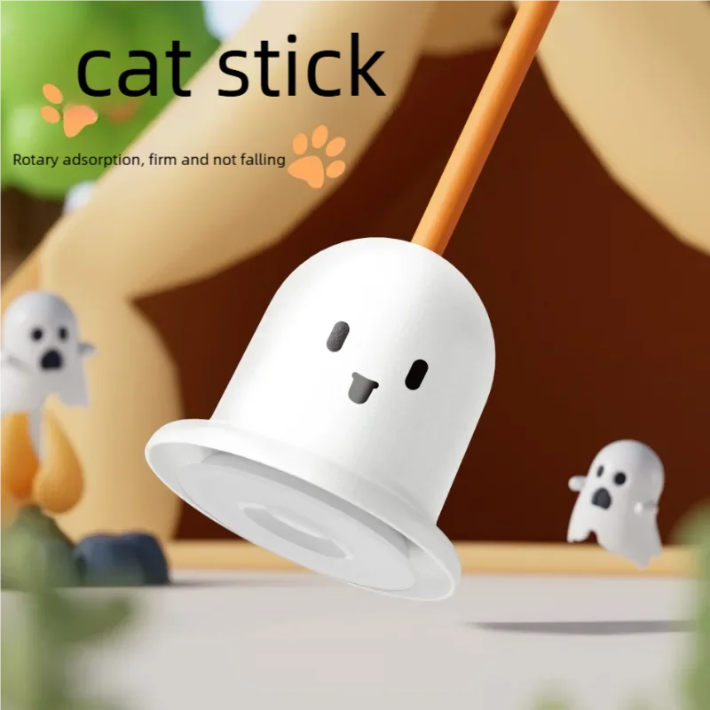 Interaktives Katzenspielzeug, selbstentlegende Badminton-Stick, bissfest, abnehmbarer Neckstick mit Bällen, Heimtierbedarf für Kätzchen