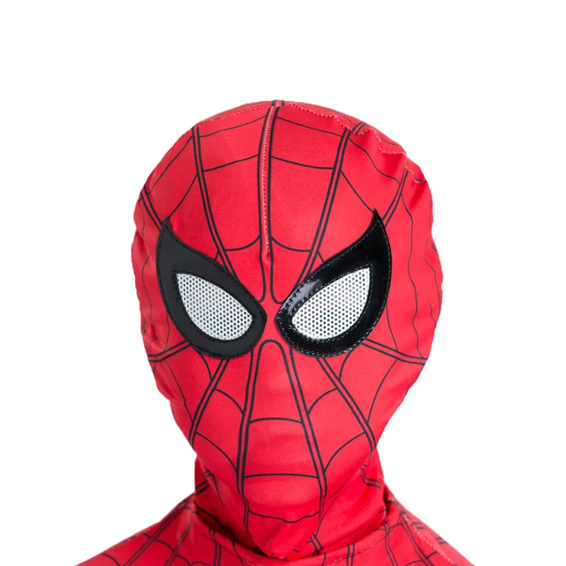 Superhero Expedition Leotard Movie Character Peter Parker As Justice Hero Mask Jumpsuit Halloween Cosplay Kids Costume