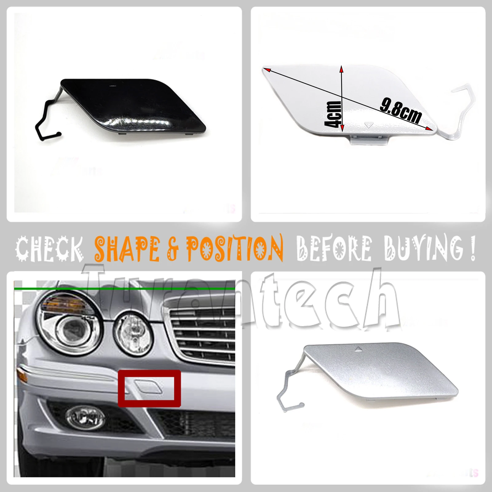 2118851022 для 07-09 Mercedes E-class W211 седан S211 пикап передняя крышка буксира