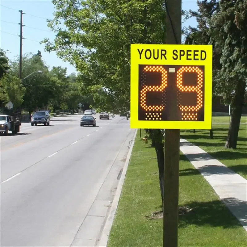 Affichage LED de limite de vitesse, radar solaire, compteur de vitesse, écran de retour de vitesse, panneau de décélération de véhicule, caméra, surveillance de la route, iode