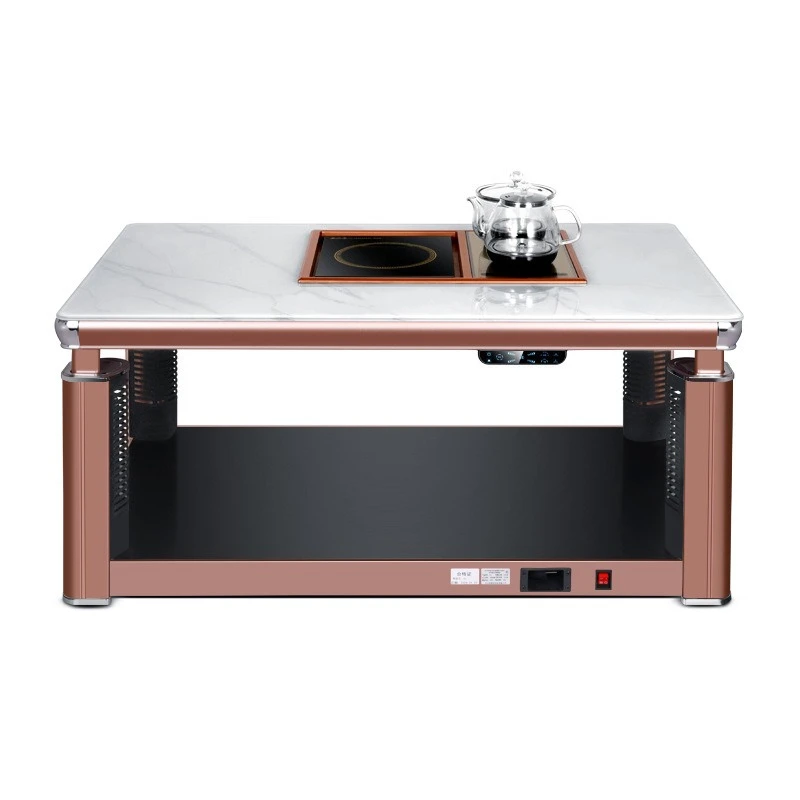 

Voice lifting heating coffee table electric heating table