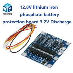 1PCS 4S 30A 14.4V lithium iron phosphate protection board Balanced integrated circuit 18650 battery BMS Packaging PCB blue