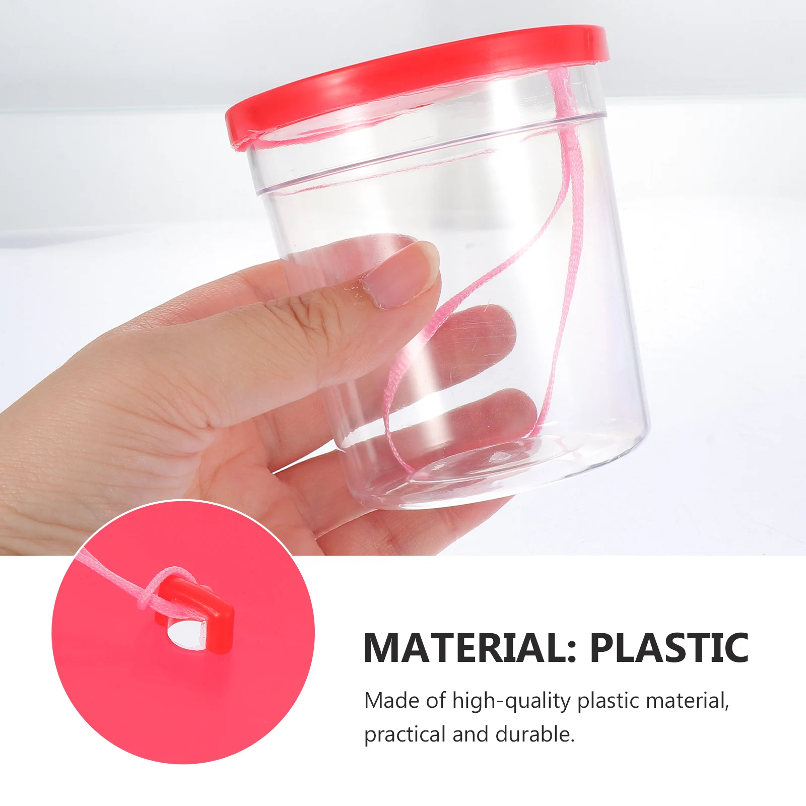 

1Pcs Reptile Box Mini Turtle Tank Transparent Insect Cup Practical Safe Lightweight Portable Unique Design Escape Proof