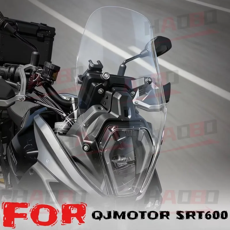 

Motorcycle Windshield Plate for QJMOTOR SRT600 Srt 600 Heightened Windshield Accessories QJ SRT 600 Windshield 58cm