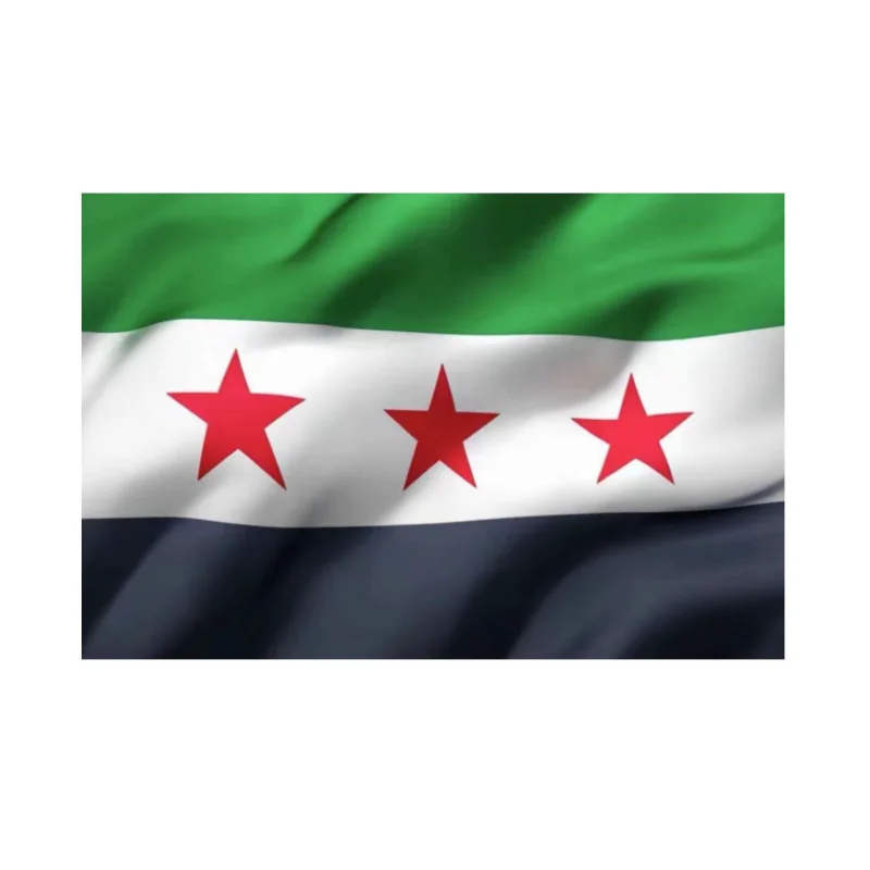 Syria Three Stars Flag Car Stickers Syrian Arab Republic New National Flag Waterproof Sticker Event Home Decoration Stickers