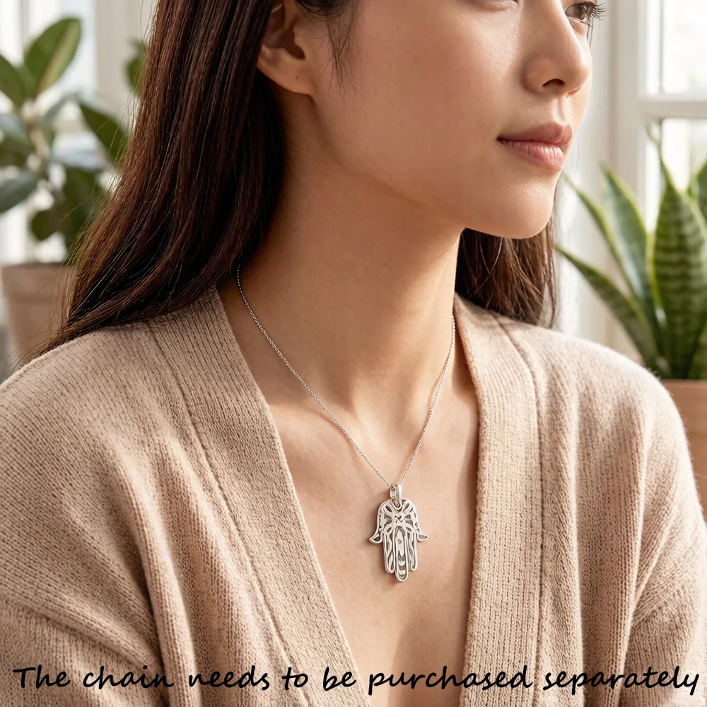 Pendant Hand of Fatima Brand New Fashion Glam Jewelry Europe 925 Sterling Silver Accessories Gift For Women Men