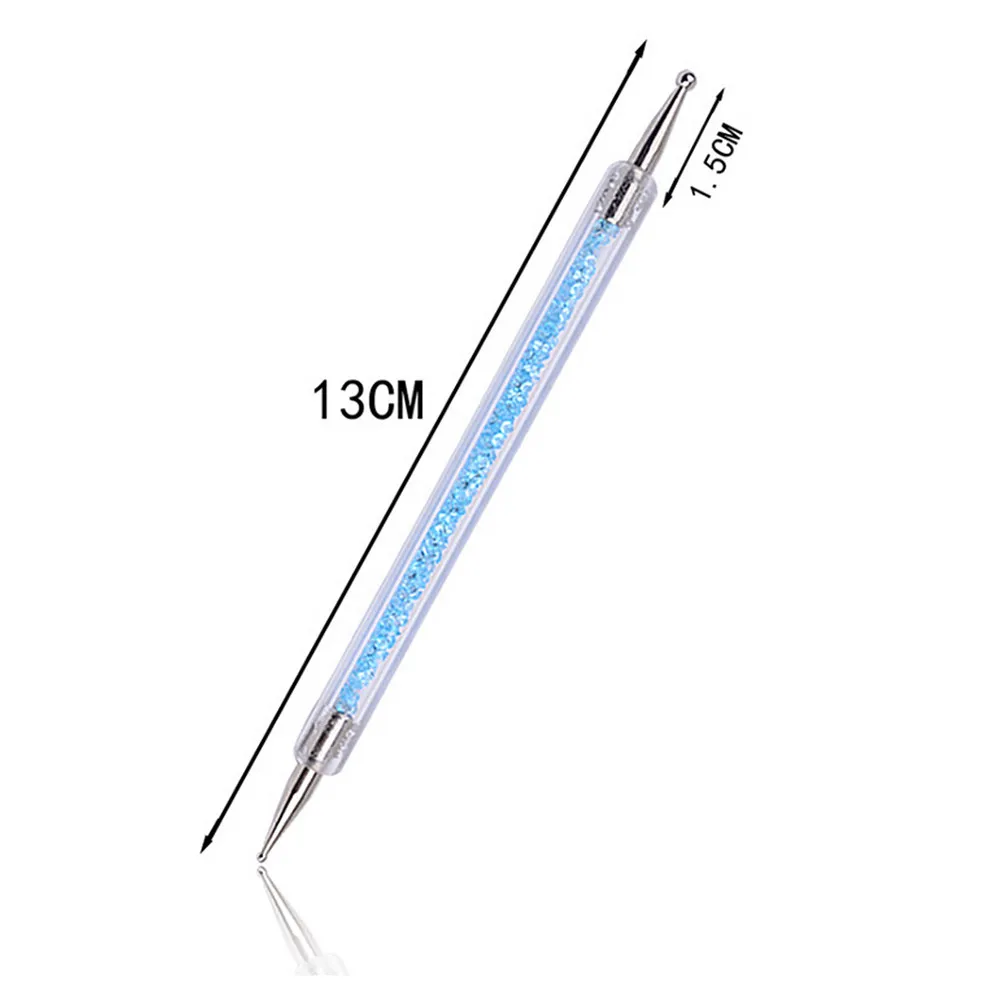 

5Pcs Nail Art Point Pen Dual Tip Dotting Tool for Flower Petal Dots Marbleizing Nail Design Uv Gel Decoration Accessories