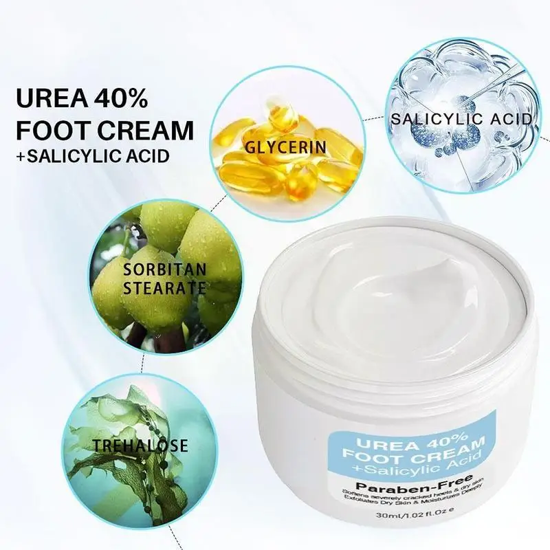 Foot Care Urea Cream Foot Scrub Salicylic Acid Exfoliates Callus Moisturizing Cream Skin Repair Remover Dead Skin Foot Cream