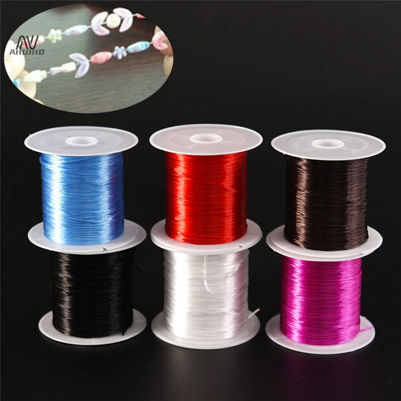 1 Roll Strong Stretchy Elastic Beading Thread Cord Bracelet String For Jewelry DIY 1MM