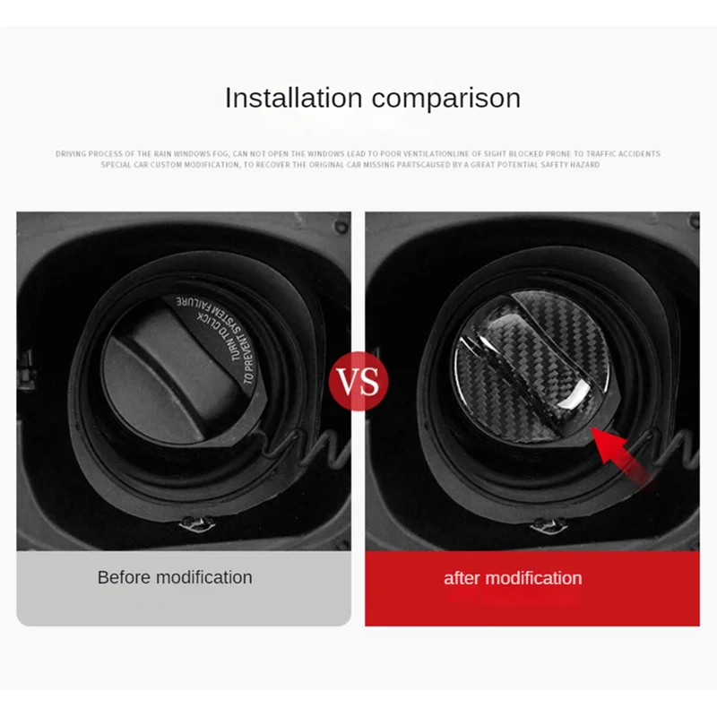 Superior-Real Hard Carbon Fiber Car Fuel Tank Cap Cover Trim For Volvo XC90 XC60 XC40 S80 S40 S60 S90 S60 V40 V70 S60L XC70