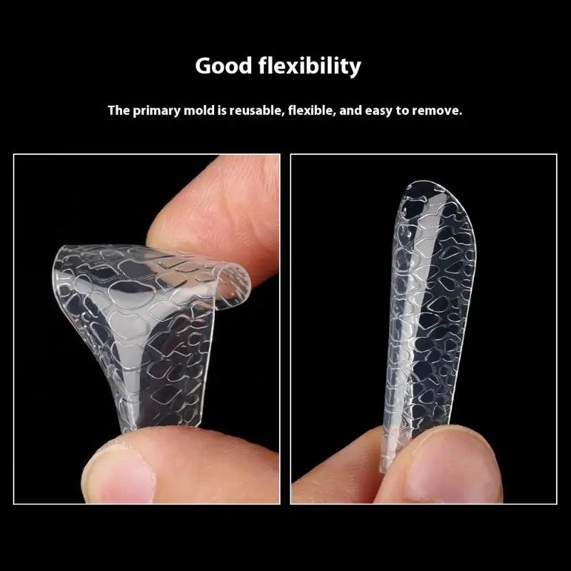 Extension de faux ongles, pointes d'art transparentes, faux doigts, vernis Gel UV, moule sculpté, couverture complète, outil de manucure pour Salon de manucure