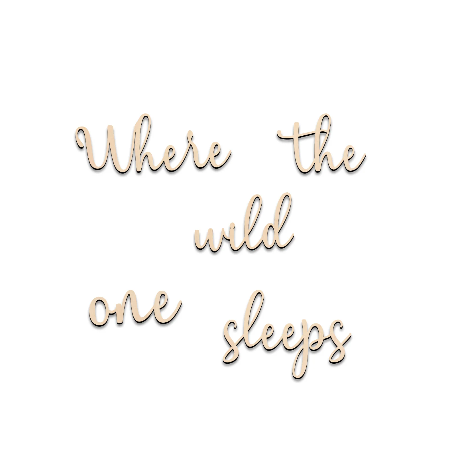

Where the Wild One Sleeps Wooden Wall Sign - Kids Room Decor, Forest Theme Nursery Wall Art, Photo Props, Home Decoration