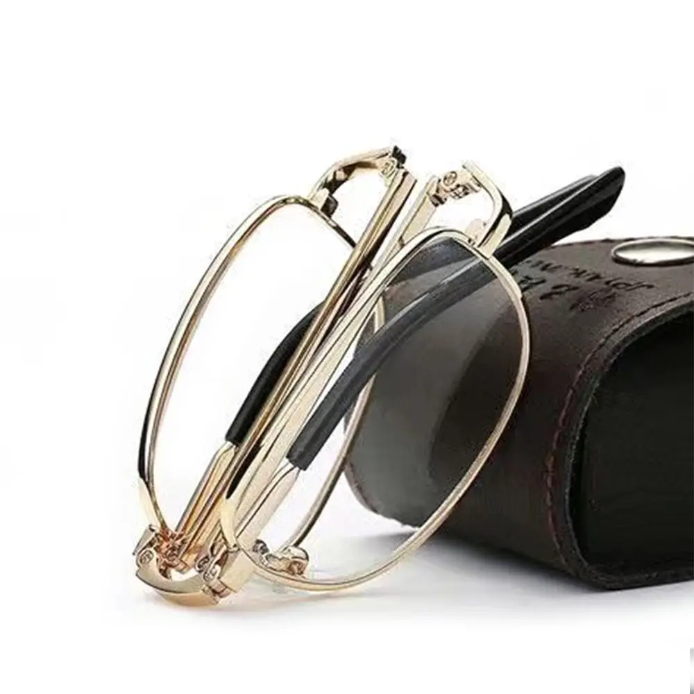 نظارات قراءة بلو راي المضادة للضوء الأزرق قابلة للطي لحماية العين، نظارات قصر النظر الشيخوخي خفيفة الوزن