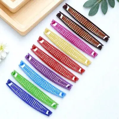 

10pcs Colorful Hair Clips Decorative Barrettes Reusable Durable Hairstyling Tools Women Accessories Non Slip Hair Comb