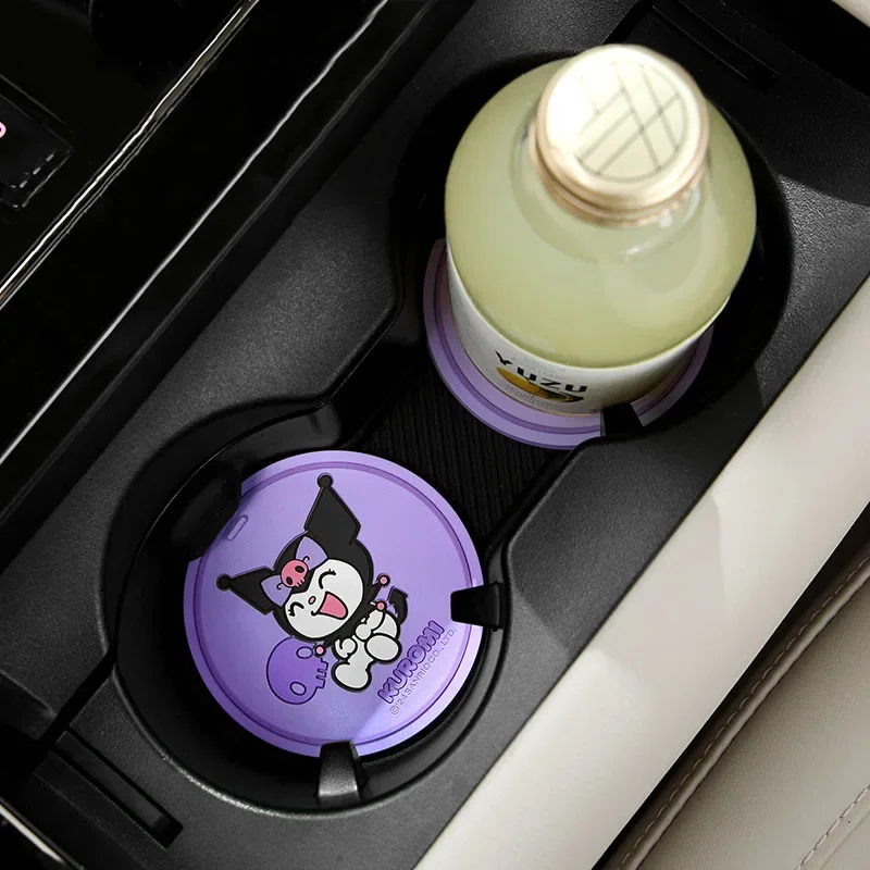 Sanrio Car Coasters Armrest Box Cushion Thermal Insulation Pad Anti-Slip Pad Anti-Bumping Hello Kitty Car Accessories Gift view 4