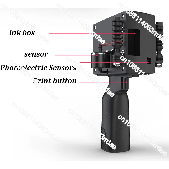 QR Bar code  corrugated date printer portable handheld inkjet printer/ LOGO hand printer inkjet