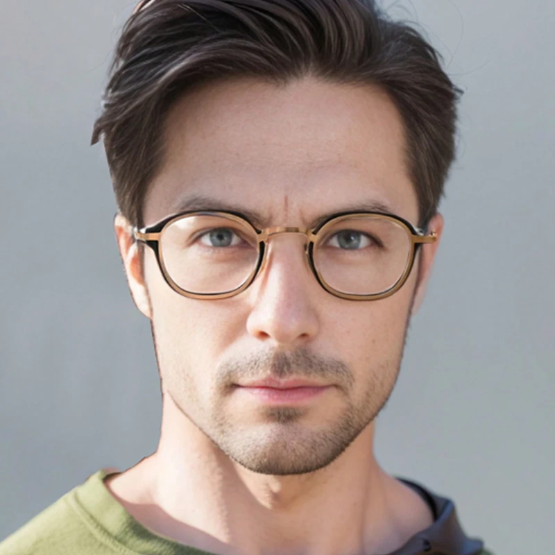 New Fashion Brand Design Stainless Steel Alloy Glasses Frame for Man and Woman Anti Blue Light Computer Phone Flat Light Glasses