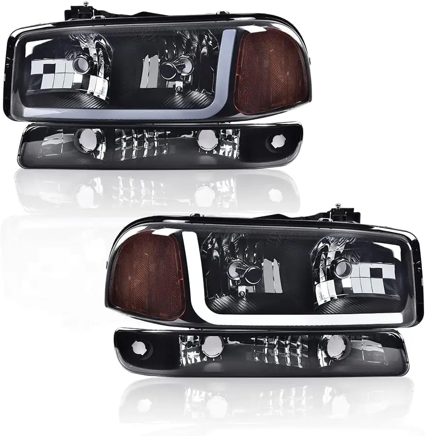 

Светодиодные фары в сборе, совместимые с GMC Sierra 1500HD 2500HD 3500 1999-2007/подходят для GMC Yukon XL 1500 2500 1999-2006/подходят для GMC Sie