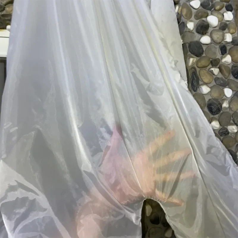 

Men See Through Glossy Erotic Jumpsuit Women Soft Silky Touch Long Sleeve Pajamas Ruffled Loose Wide Leg Pant Bodysuit Plus Size