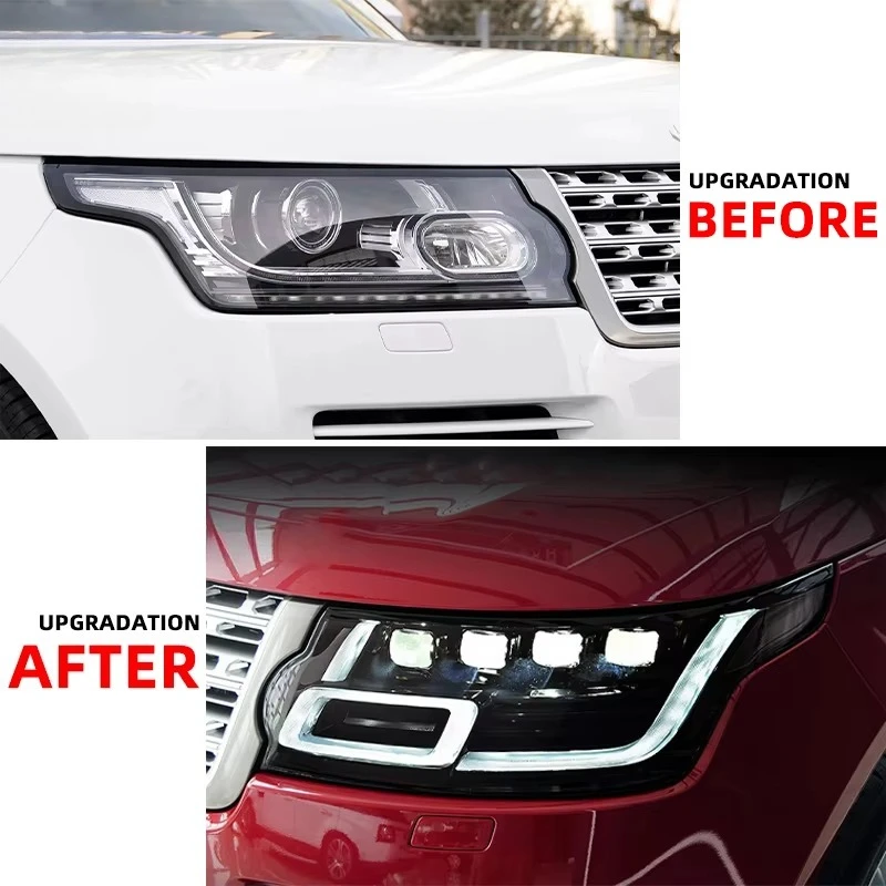 2014 2015 2016 2017 L405 Upgrade LED Brand Headlight Car Accessories Head Lamp Front Light