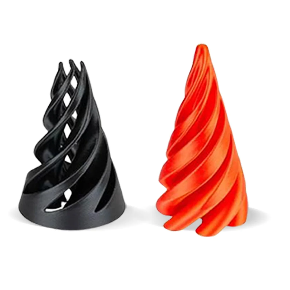 3D Printed Spiral Cone Toy Stress Relief Fidget Toy Impossible Pyramid Passthrough Sculpture Mini Vortex Thread Illusion Ornamen