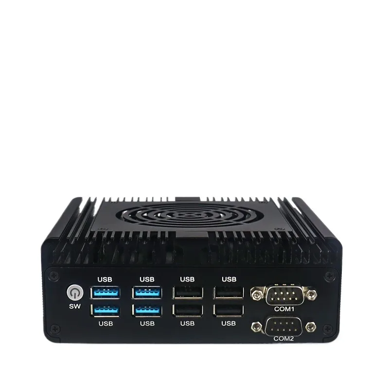Silent Fanless Industrial Computer, Wide Temperature and Dust-proof Industrial Host, Edge Computing Gateway, Computer Microhost