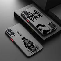 One Pieces Anime For OPPO Reno 8T 8 7 6 5 Z F SE Pro Plus Lite TPU Shockproof Frosted Translucent Phone Case