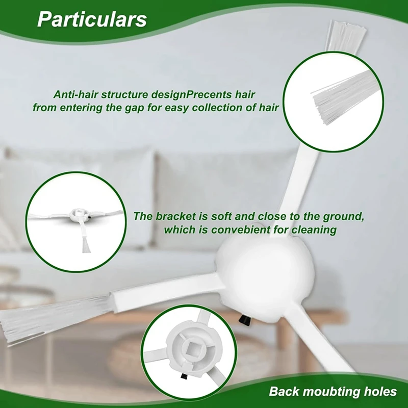ABAE-para Dreame L10s Ultra / L10 Ultra Robot aspirador Cepillo Lateral principal filtros Hepa paño de mopa bolsas de polvo Accesorios