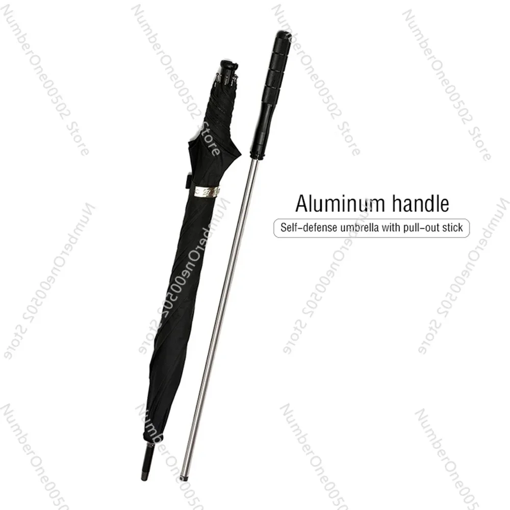 

Self-defense Walking Cane Stick 2-In-1 Sturdy Windproof UV Protection Umbrella Suitable for Hiking Hanging Out On Raining