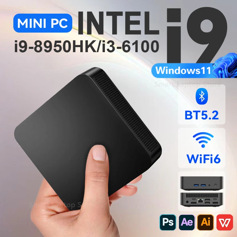 �y�Z�[�����z�^�[�{�~�jPC i9 8950HK i3 6100 Windows 11 �f�X�N�g�b�vPC 16GB RAM �|�P�b�g�R���s���[�^�[ Type-C HDMI 1TB 2TB SSD �~�jPC USB3.0 4K�f�B�X�v���C*3