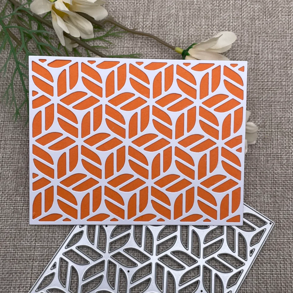 Geometric background Metal Cutting Dies Stencils For DIY Scrapbooking Decorative Embossing Handcraft Die Cutting Template