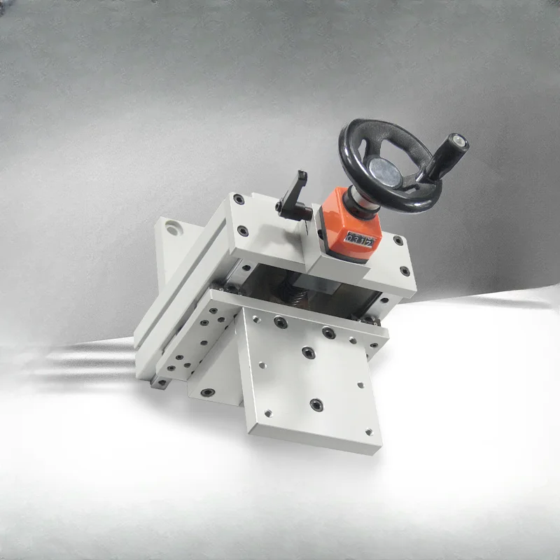 

Manual trapezoidal screw slide table z-axis heavy-duty hand-operated component platform fine-tuning precision lifting slide 、