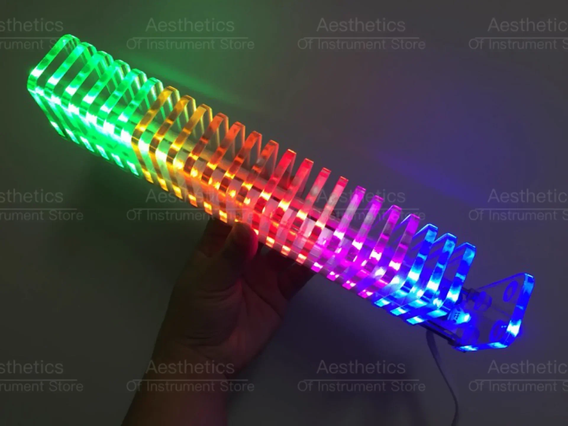 KS25 Voice-activated Music Spectrum Fantasy Crystal Sound Column Light Cube LED Electronic Production DIY Kit Car VU Tower