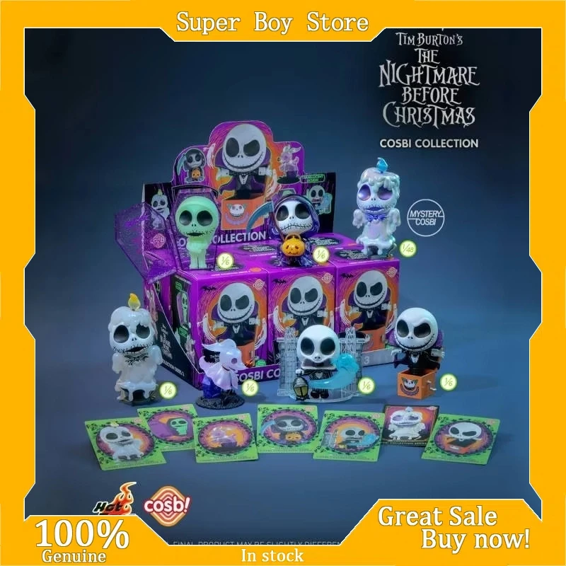 

Горячие игрушки «Кошмар перед Рождеством» Cosbi, набор фигурок в слепой коробке, 3-я серия, Джек Салли, Санта-Клаус, коллекционная игрушка, подарок для фанатов