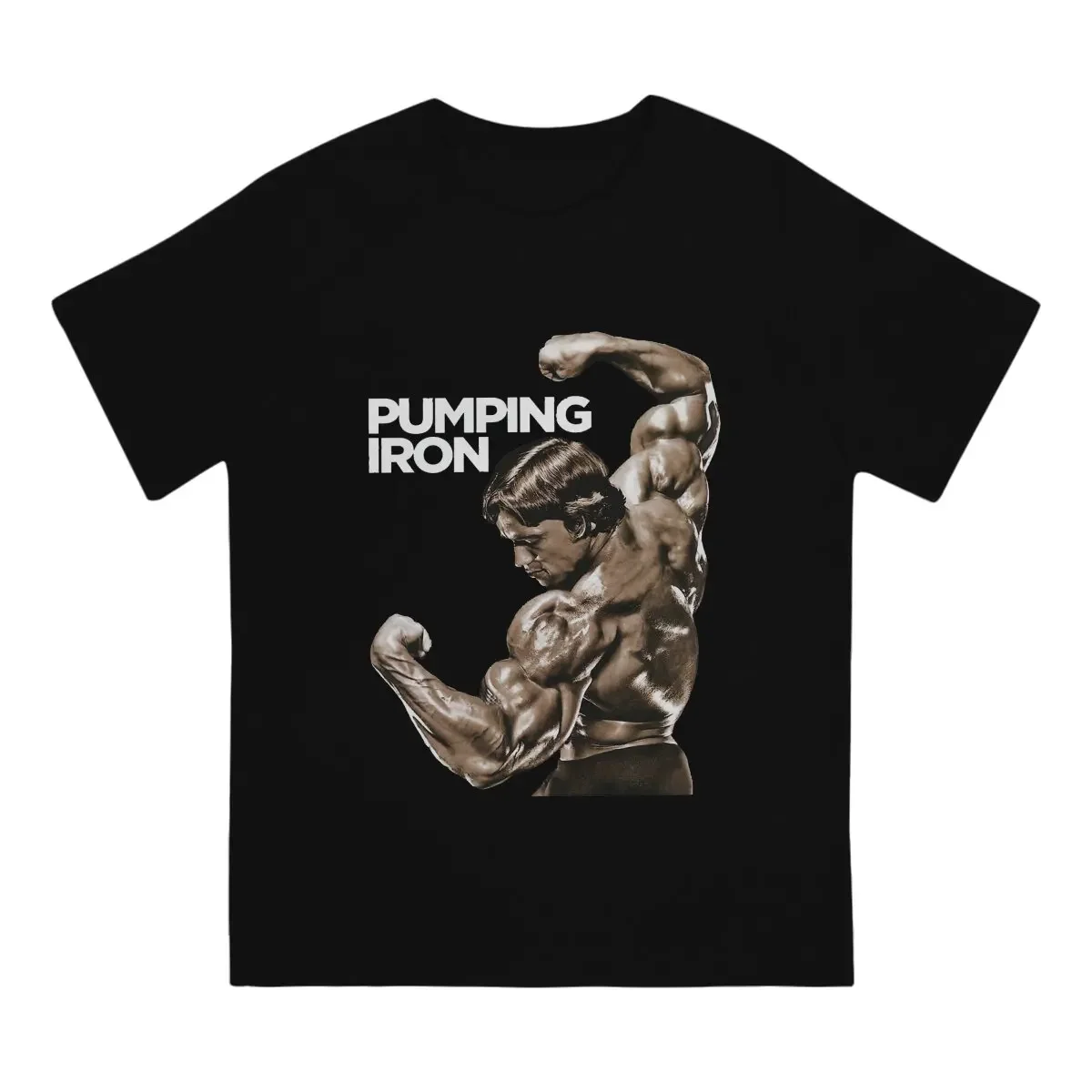 The Terminator Arnold Schwarzenegger  Pumping Iron Tshirt Graphic Men Tops Vintage Grunge Summer Clothing Harajuku T Shirt