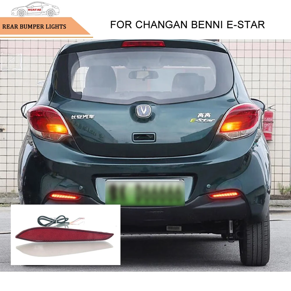 

Car Rear Bumper Light LED Daytime Running Light Car Fog Light Streamer Steering for 2021-2024 Changan Benni E-star