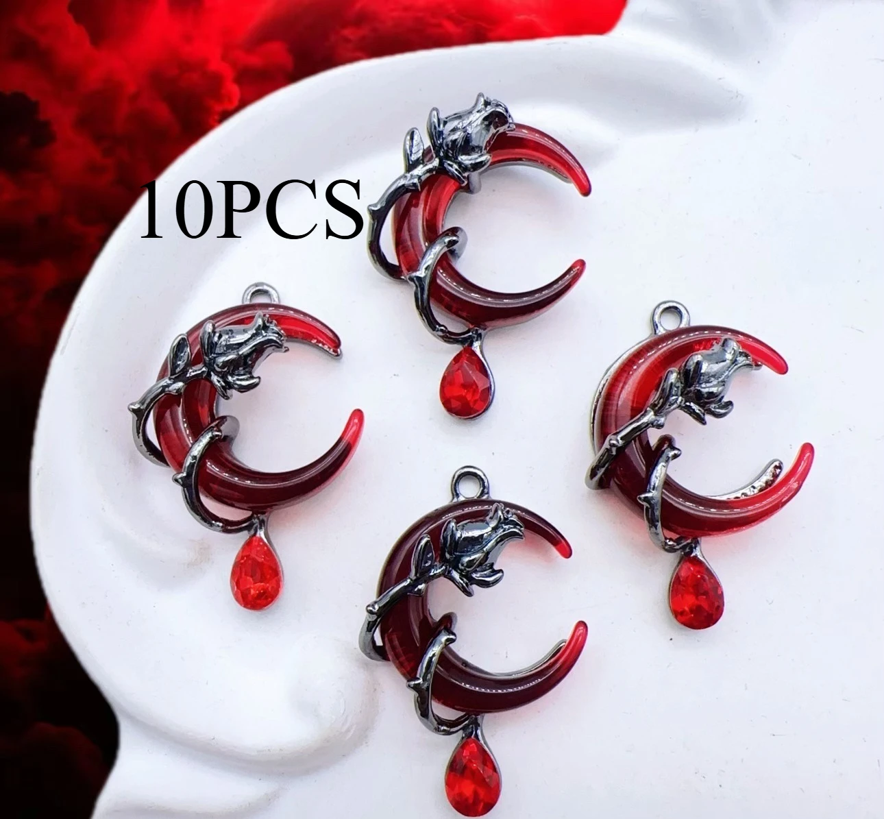 

10 шт. темные аксессуары бабочка роза крест кулон DIY браслет из бисера ожерелье