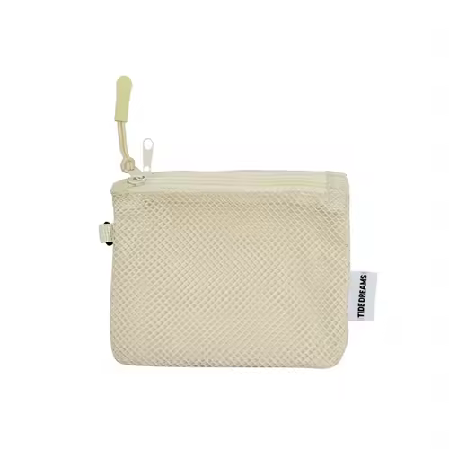 Travel Makeup Storage Bags New Mesh Coin Purse Simple Portable Mini Bag Multi-purpose Square Bag Double-layer Zipper Card Holder - Image 10