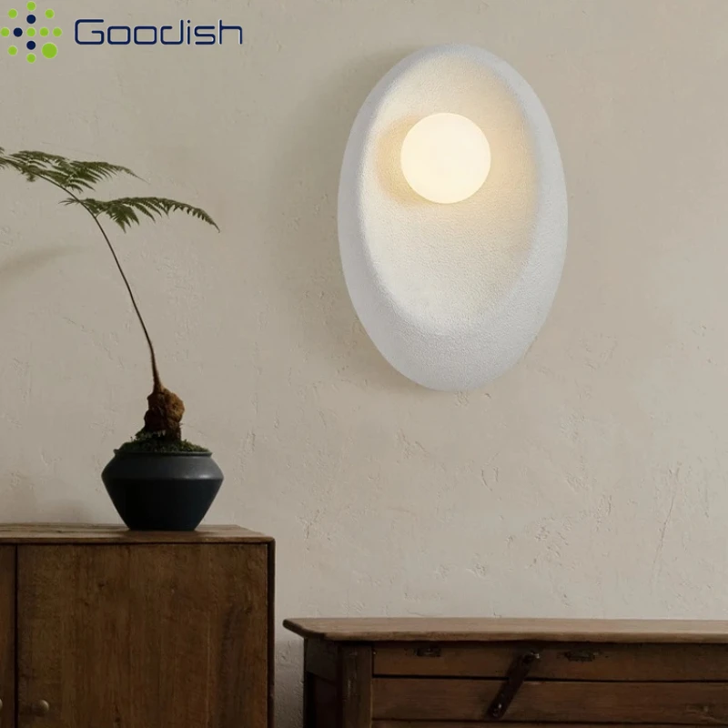 Minimalist Background Elegant Reef Cap Bead Fashion Creative Lustre Lights LED Wall Lamps for Bedroom Home Decoration Chandelier